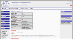 Desktop Screenshot of dsplab.elf.stuba.sk
