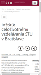 Mobile Screenshot of icv.stuba.sk