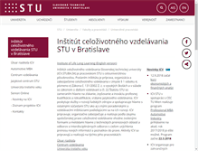 Tablet Screenshot of icv.stuba.sk